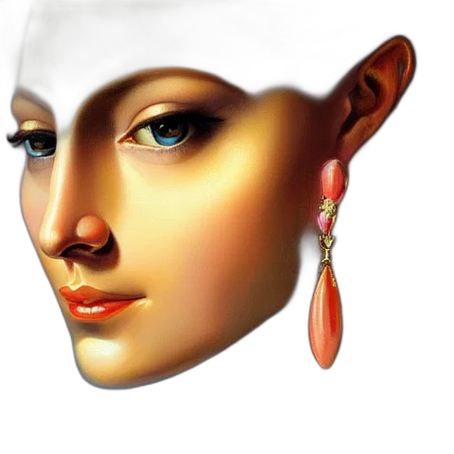 jewelry, face, hat, mask transparent PNG cut-out