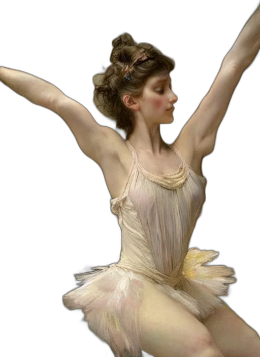 dress, photorealistic, oil painting, fantasy art transparent PNG cut-out