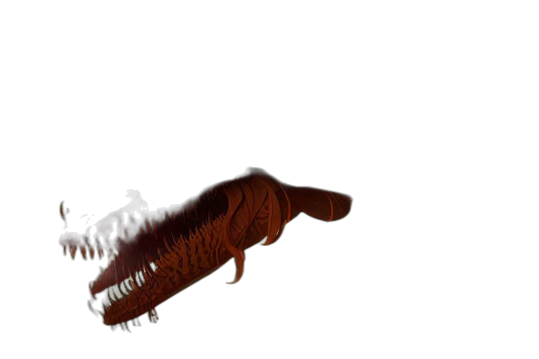 creature, animal, dragon, hair, 3d render, concept art, photorealistic, fantasy art transparent PNG cut-out