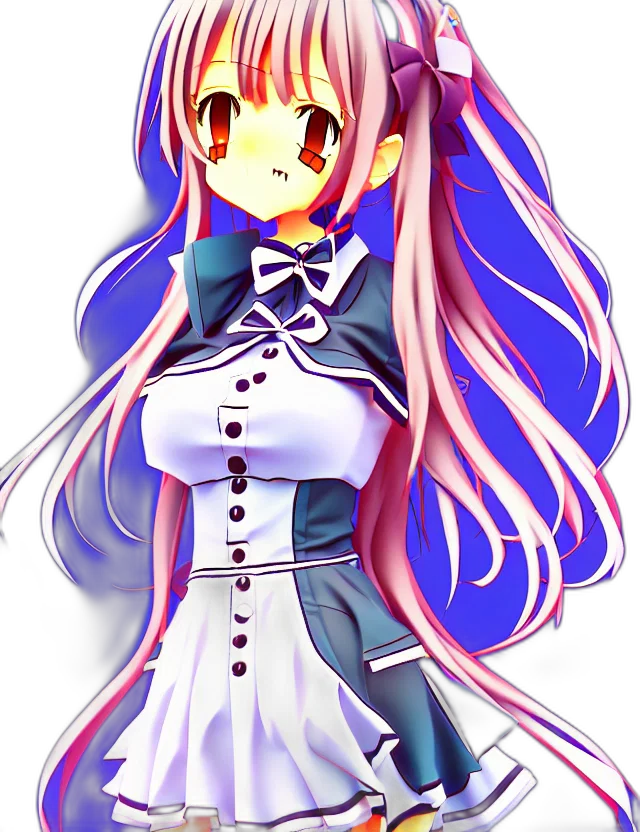 dress, staff, robot, anime transparent PNG cut-out