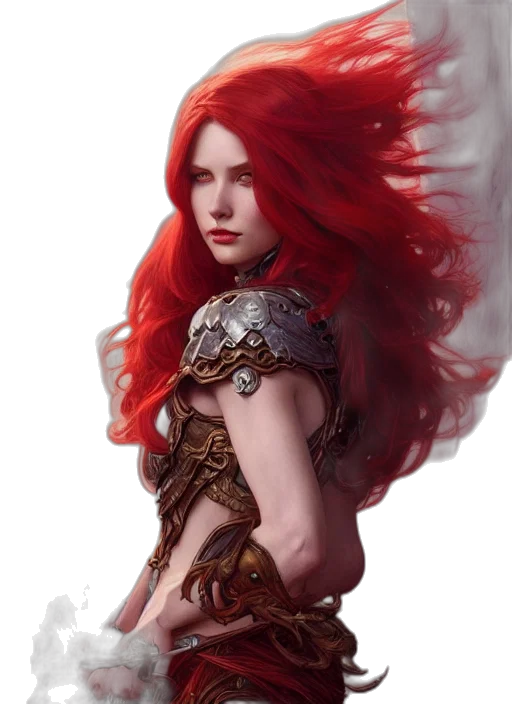 dress, dragon, sword, fantasy art, concept art, photorealistic, comic book art, fire transparent PNG cut-out