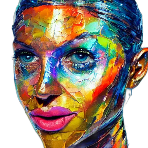 face, mask, jewelry, photorealistic transparent PNG cut-out