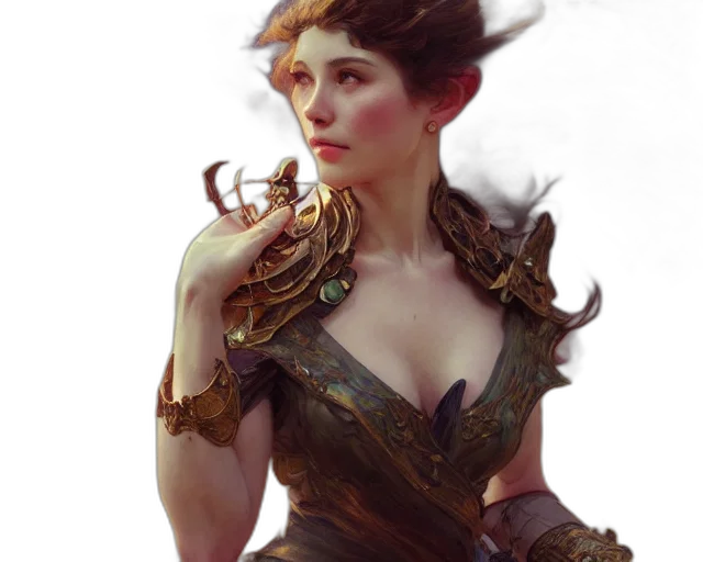 dress, crown, dragon, fantasy art, concept art, photorealistic, comic book art, golden transparent PNG cut-out