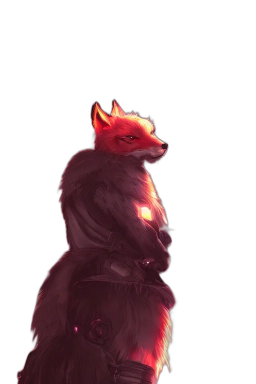 staff, jacket, creature, animal, concept art, watercolor, fantasy art, pixel art transparent PNG cut-out