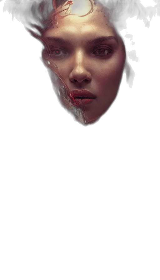 face, mask, creature, crown transparent PNG cut-out