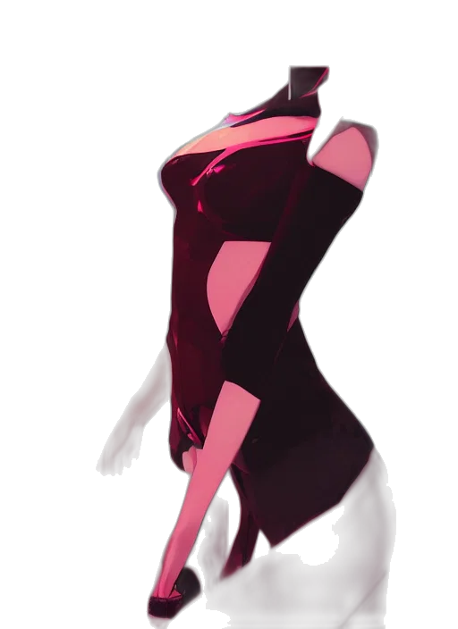 dress, staff, mask, creature transparent PNG cut-out