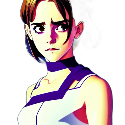 dress, face, robot, staff, concept art, pixel art, comic book art, anime transparent PNG cut-out