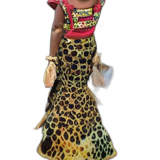 dress, jewelry, animal, 3d render transparent PNG cut-out