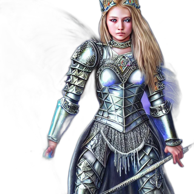 sword, fantasy art, concept art, comic book art, photorealistic, blue, fairy, warrior transparent PNG cut-out