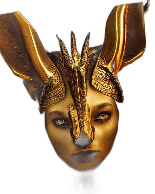 mask, crown, jewelry, face, fantasy art, 3d render, photorealistic, concept art transparent PNG cut-out