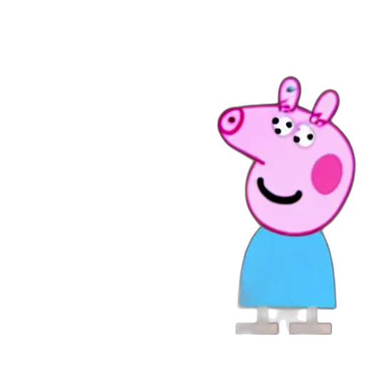 animal, creature, dress, face, cartoon, concept art, 3d render, peppa transparent PNG cut-out