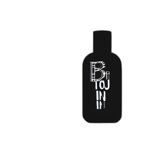 bottle, hair, 3d render, monochrome, dark, depression transparent PNG cut-out