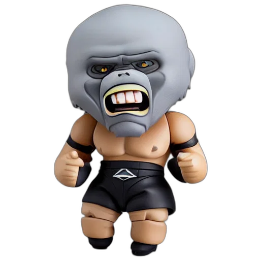 king, kong, nendoroid, figurine, detailed, product, photo transparent PNG cut-out