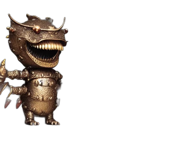 dragon, creature, robot, 3d render transparent PNG cut-out