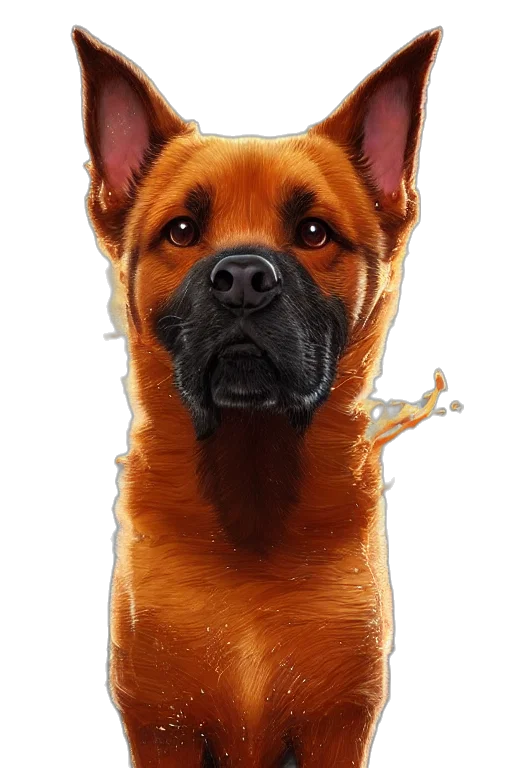 staff, animal, face, photorealistic transparent PNG cut-out