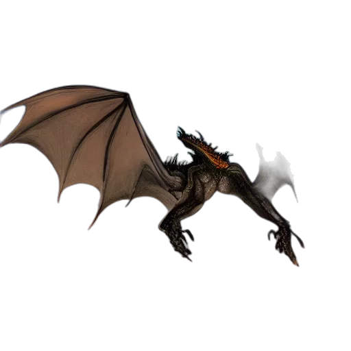dragon, creature, staff, animal transparent PNG cut-out