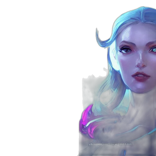 face, fantasy art, concept art, photorealistic transparent PNG cut-out