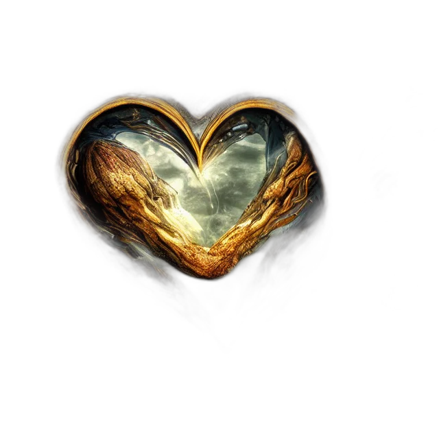 jewelry, weapon, fantasy art, concept art, photorealistic, 3d render, fire, golden transparent PNG cut-out