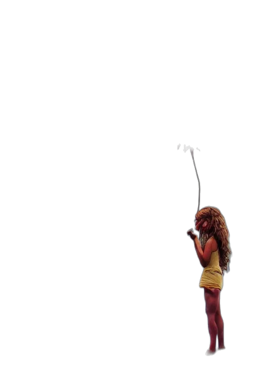 staff, hair, weapon, creature, concept art, 3d render, pixel art, photorealistic transparent PNG cut-out