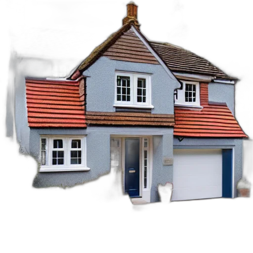 building, 3d render, photorealistic, detached transparent PNG cut-out