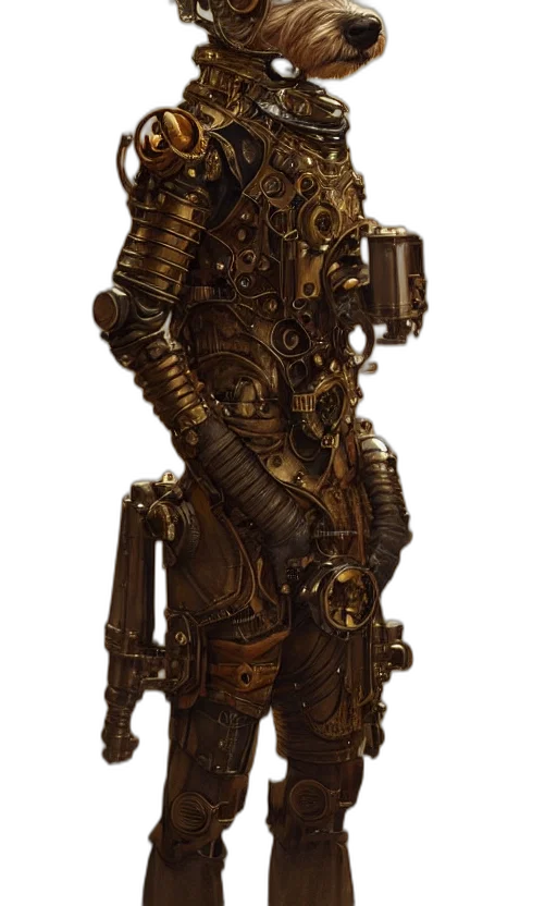 robot, staff, weapon, face transparent PNG cut-out