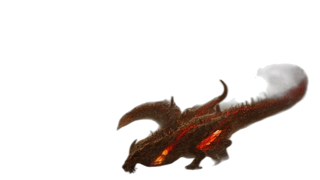 dragon, creature, animal, weapon, concept art, fantasy art, watercolor, 3d render transparent PNG cut-out
