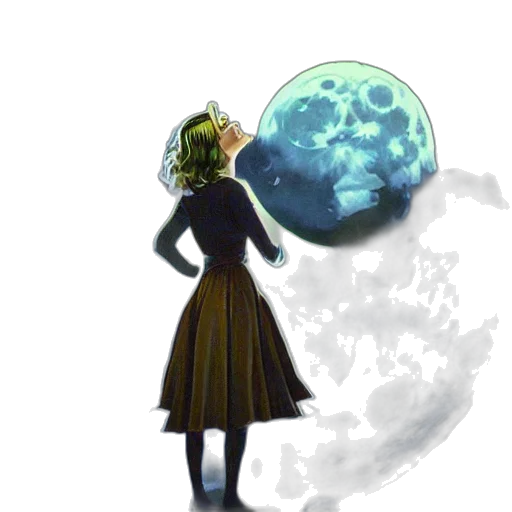dress, staff, mask, creature transparent PNG cut-out