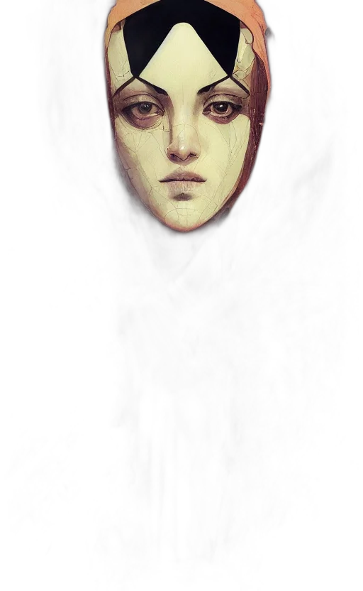 mask, face, crown, creature transparent PNG cut-out