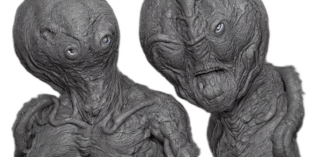creature, 3d render, concept art, outer space transparent PNG cut-out