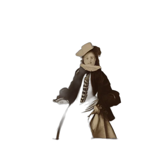 staff, hat, 3d render, concept art transparent PNG cut-out