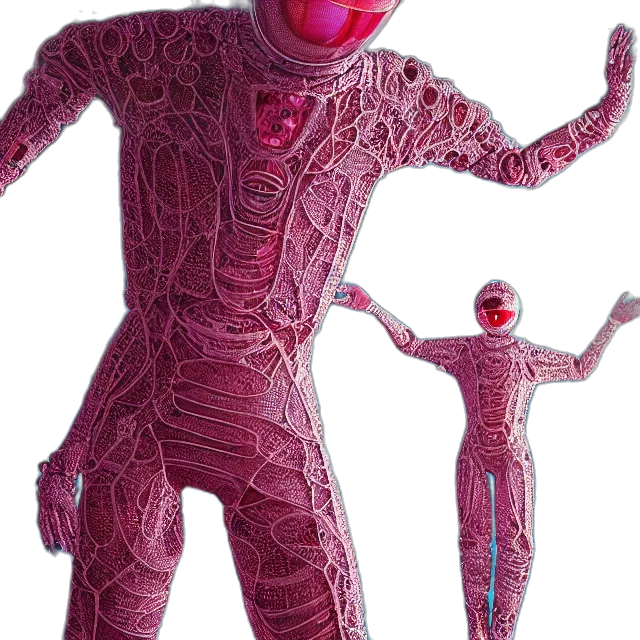 robot, creature, mask, 3d render transparent PNG cut-out