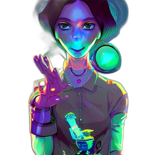 robot, staff, face, jewelry transparent PNG cut-out