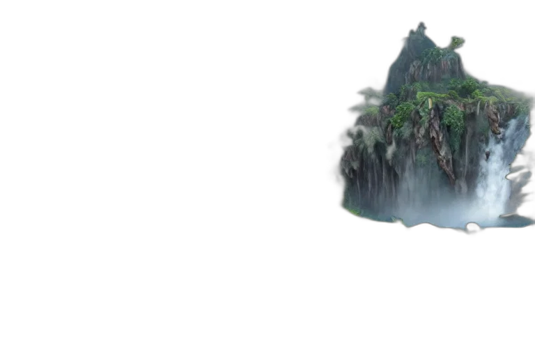 tree, hair, dragon, sword, concept art, 3d render, fantasy art, anime transparent PNG cut-out