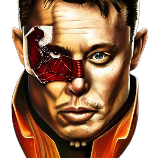 face, mask, comic book art, photorealistic transparent PNG cut-out