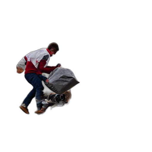 jacket, robot, car, weapon, pixel art, concept art, 3d render, photorealistic transparent PNG cut-out