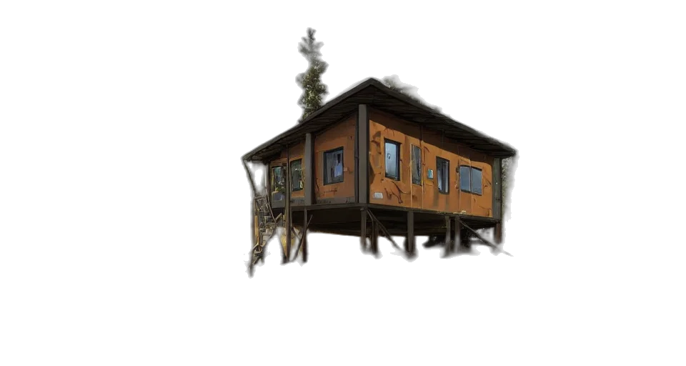 building, furniture, concept art, 3d render transparent PNG cut-out