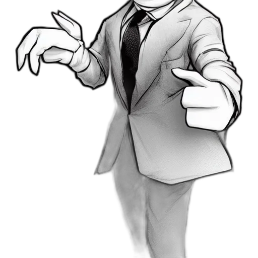 staff, jacket, creature, face transparent PNG cut-out