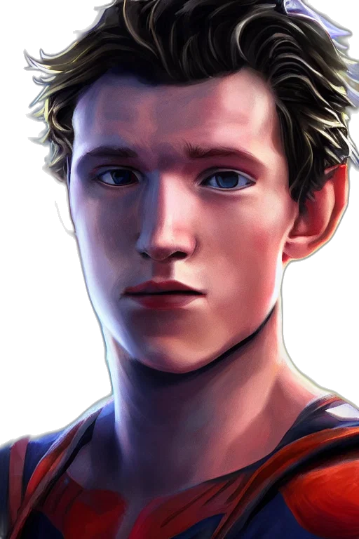 face, comic book art, photorealistic, fantasy art transparent PNG cut-out