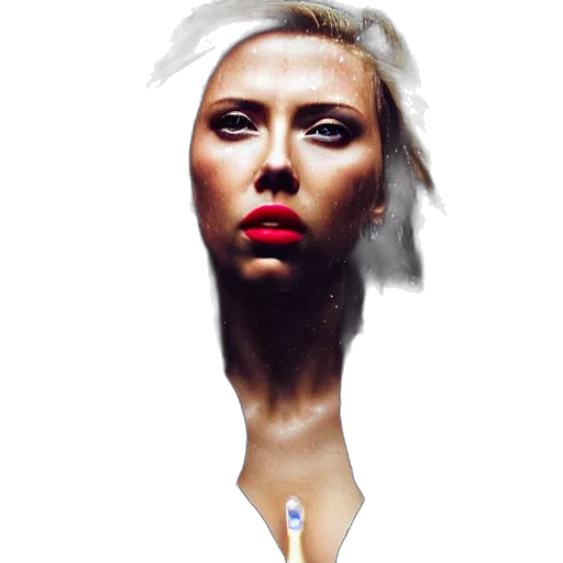 face, mask, hair, jewelry, photorealistic, concept art, 3d render, cyberpunk transparent PNG cut-out