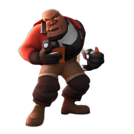 weapon, jacket, robot, staff transparent PNG cut-out
