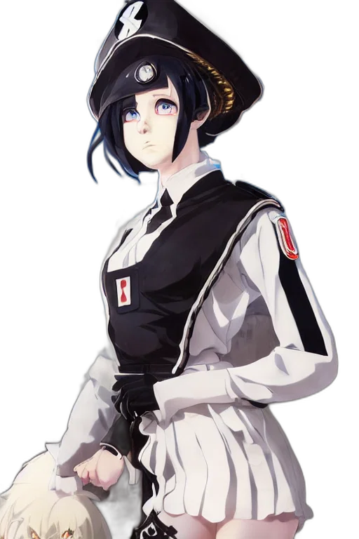 staff, jacket, hat, robot transparent PNG cut-out