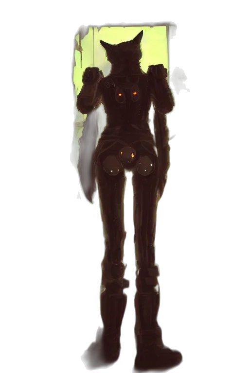 robot, staff, mask, dress transparent PNG cut-out