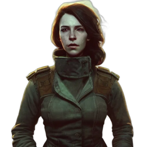 jacket, face, staff, concept art transparent PNG cut-out