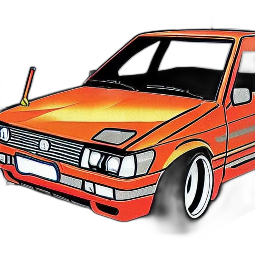 car, photorealistic, 3d render, concept art transparent PNG cut-out