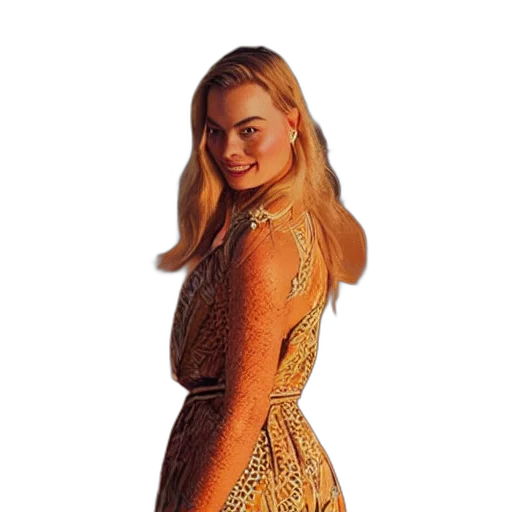 dress, hair, staff, jacket transparent PNG cut-out