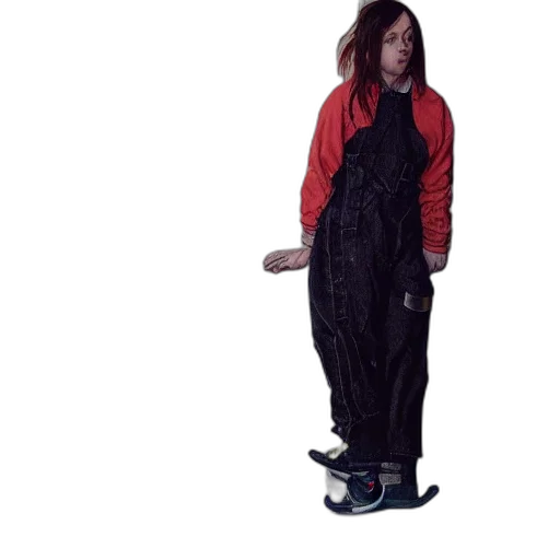 dress, jacket, staff, shoes transparent PNG cut-out