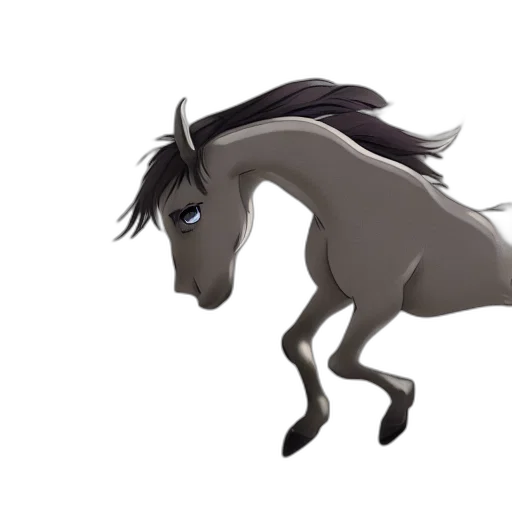 animal, creature, dragon, concept art, 3d render, fantasy art, photorealistic, horse transparent PNG cut-out
