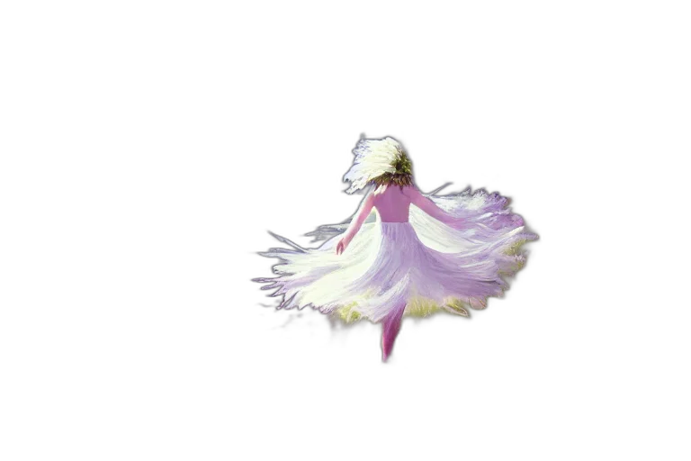 dress, flower, hair, dragon transparent PNG cut-out