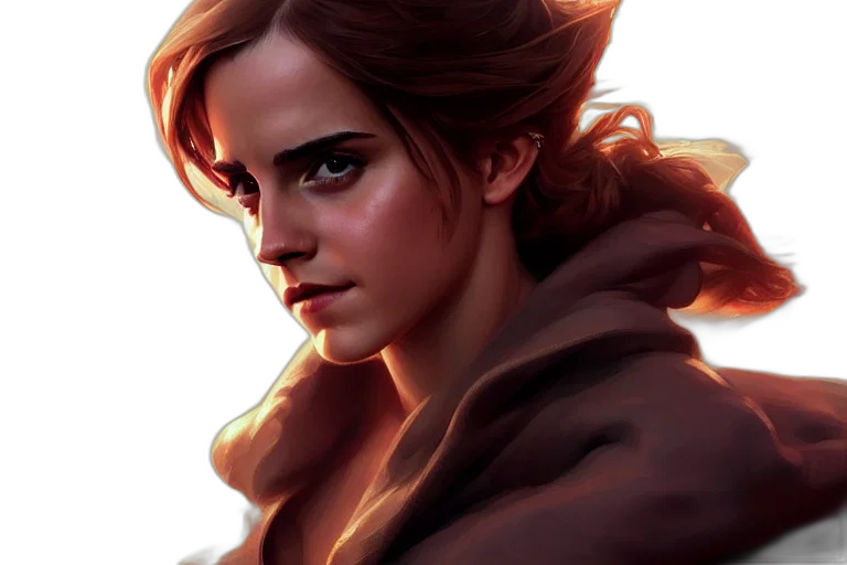 face, jacket, fantasy art, concept art, comic book art, photorealistic, fire, neon lights transparent PNG cut-out