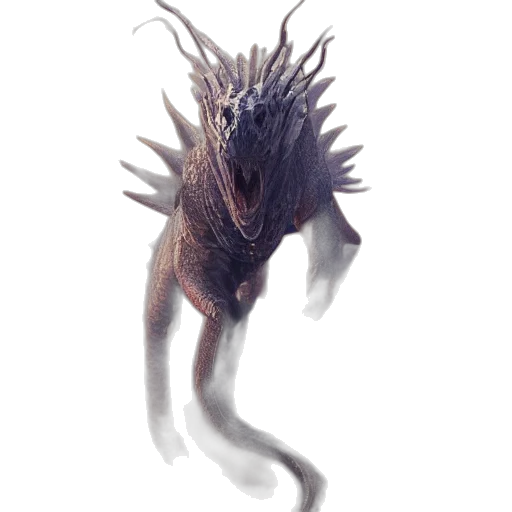 creature, dragon, animal, hair transparent PNG cut-out